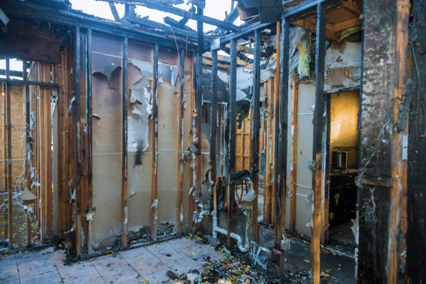 Professional Fire Damage Removal technician working in Lodi, OH
